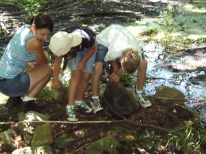 Team Blandburg (Pennsylvania) on Rock-Flipping Day