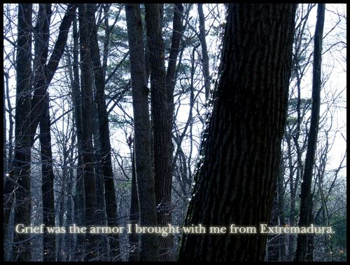 Poem: 'Grief was the armor I brought with me from Extremadura.'