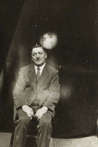 man with a spirit face