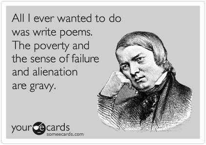 National Poetry Month greeting card