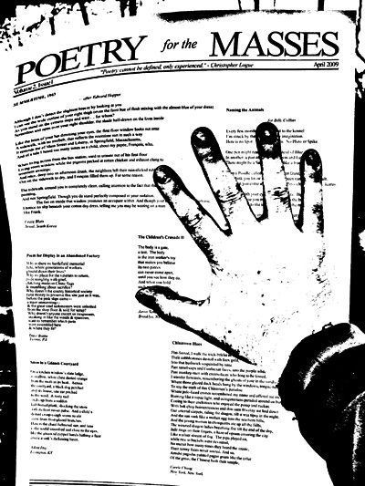 Poetry for the Masses broadsheet
