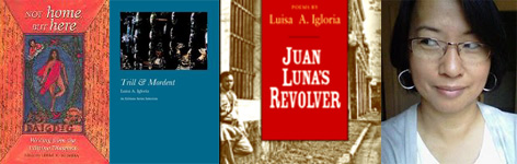 Luisa A. Igloria and her recent books Luisa A. Igloria and her recent books
