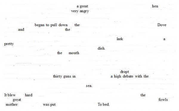erasure of a page from Samuel Pepys' diary