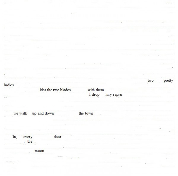 erasure of a page from Samuel Pepys' diary