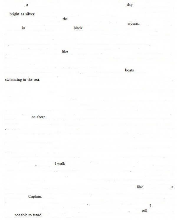 erasure of a page from Samuel Pepys' diary