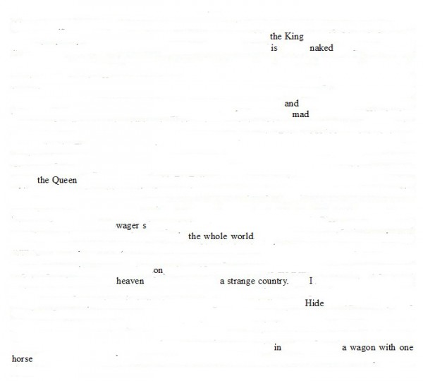 erasure of a page from Samuel Pepys' diary