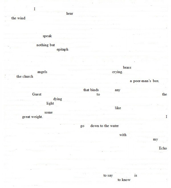 erasure of a page from Samuel Pepys' diary